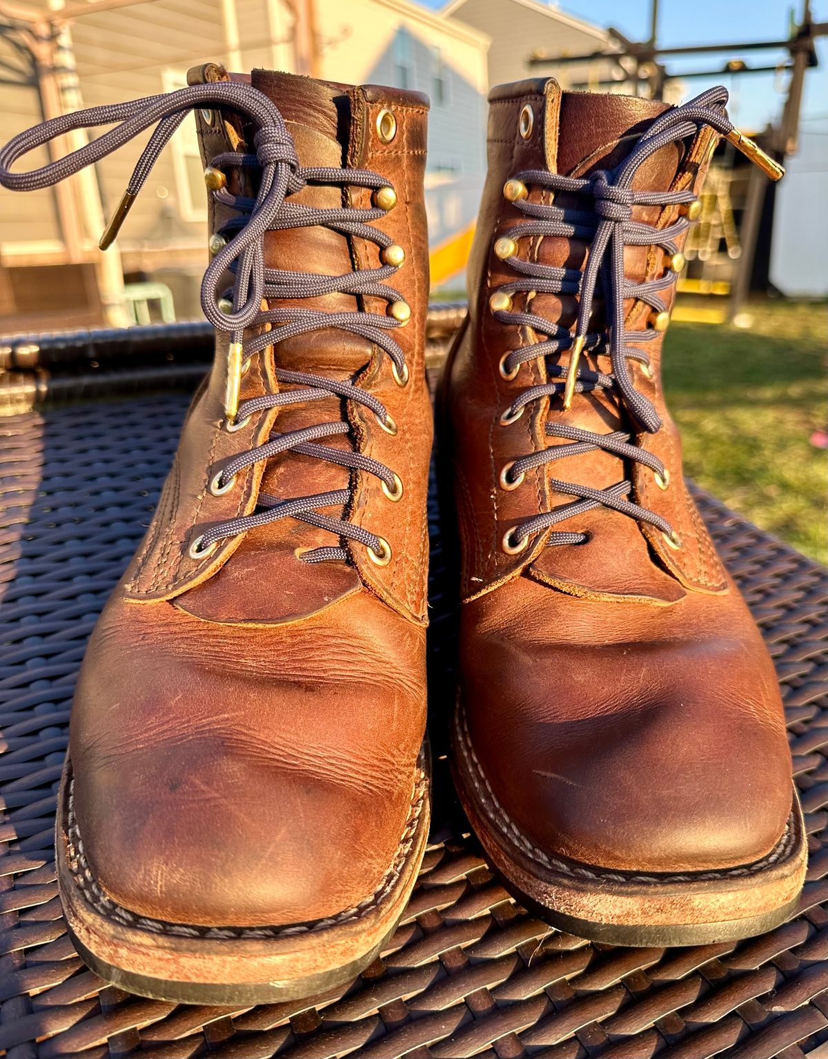 Photo by jeremy.m.boyd on March 3, 2024 of the Nicks MTO in Horween Whiskey Predator.