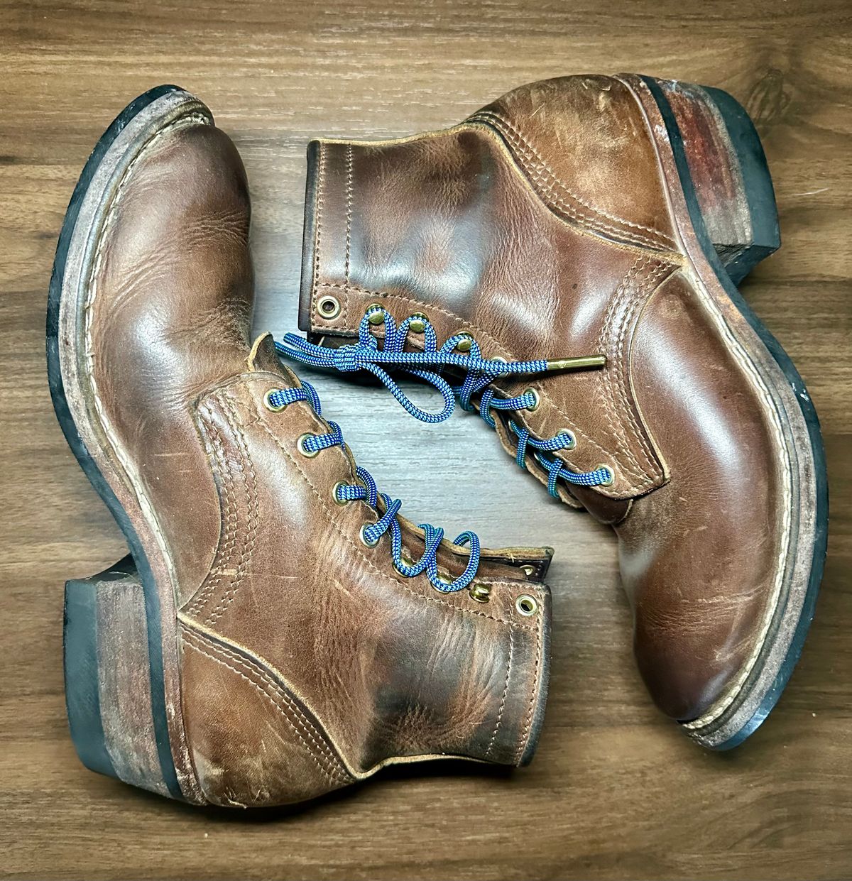 Photo by jeremy.m.boyd on April 2, 2024 of the Nicks MTO in Horween Whiskey Predator.