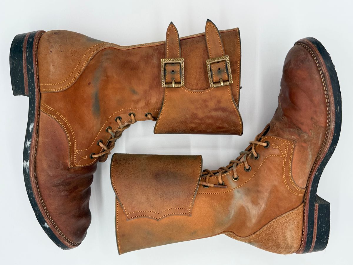 Photo by jeremy.m.boyd on November 5, 2025 of the Fortis Boots Custom Model in Maryam Natural Horsebutt.