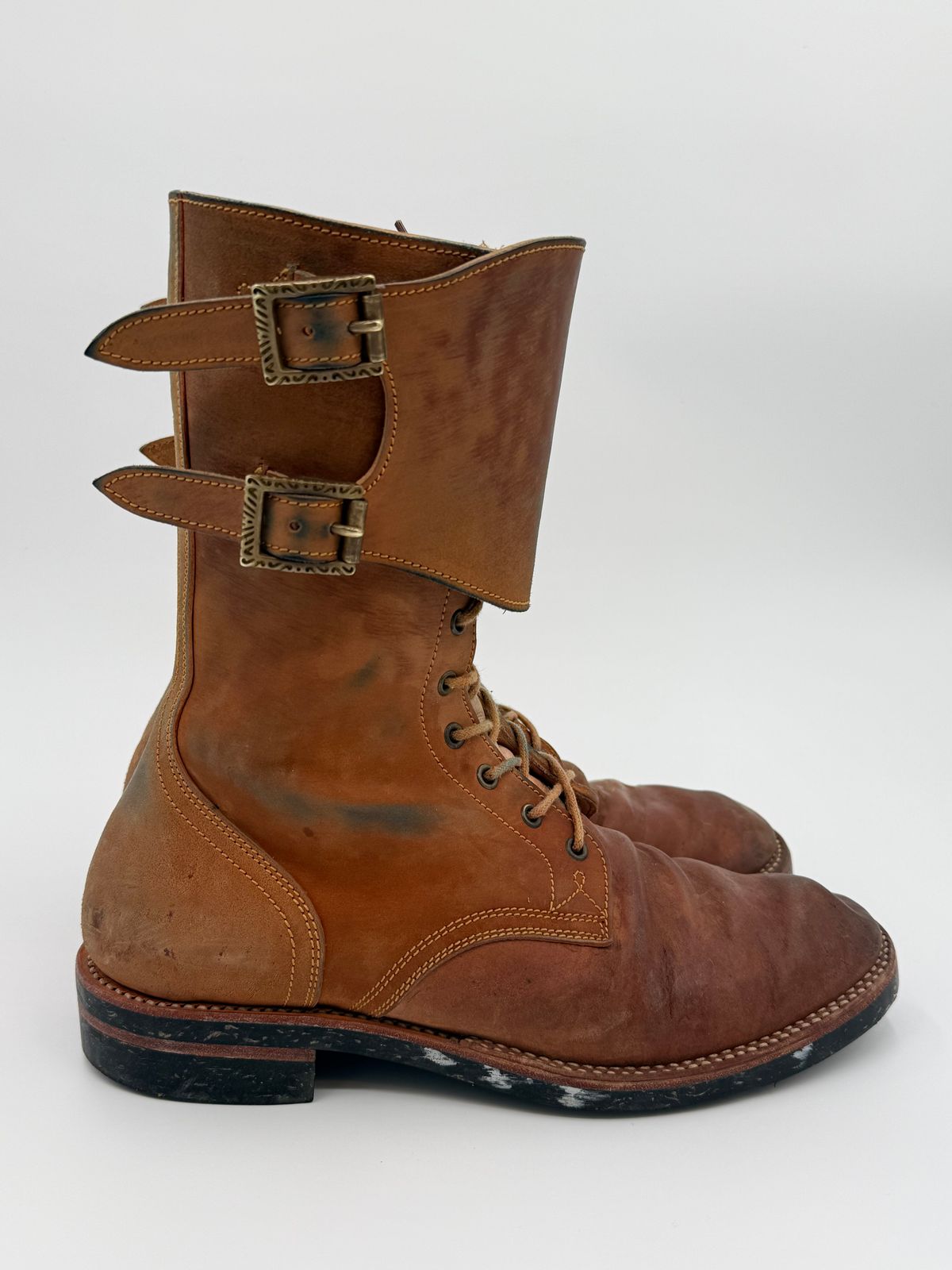 Photo by jeremy.m.boyd on November 5, 2025 of the Fortis Boots Custom Model in Maryam Natural Horsebutt.