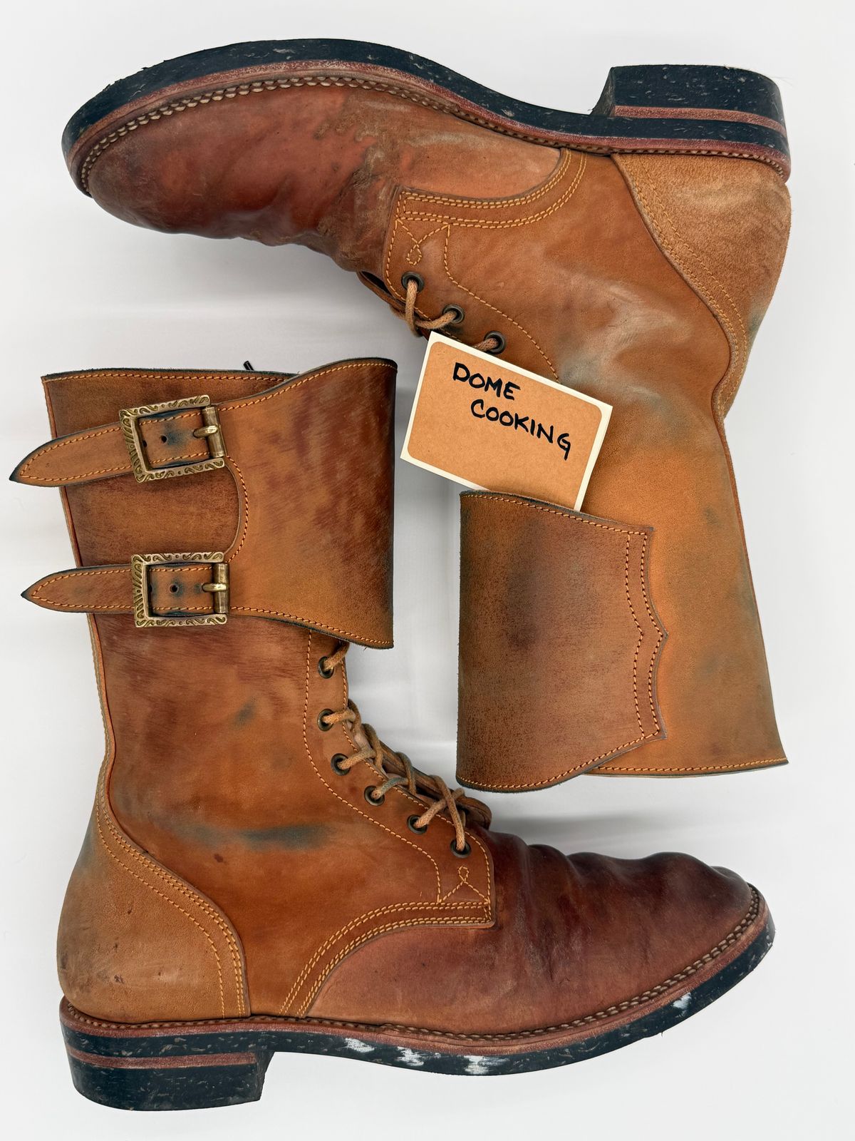 Photo by jeremy.m.boyd on November 5, 2025 of the Fortis Boots Custom Model in Maryam Natural Horsebutt.