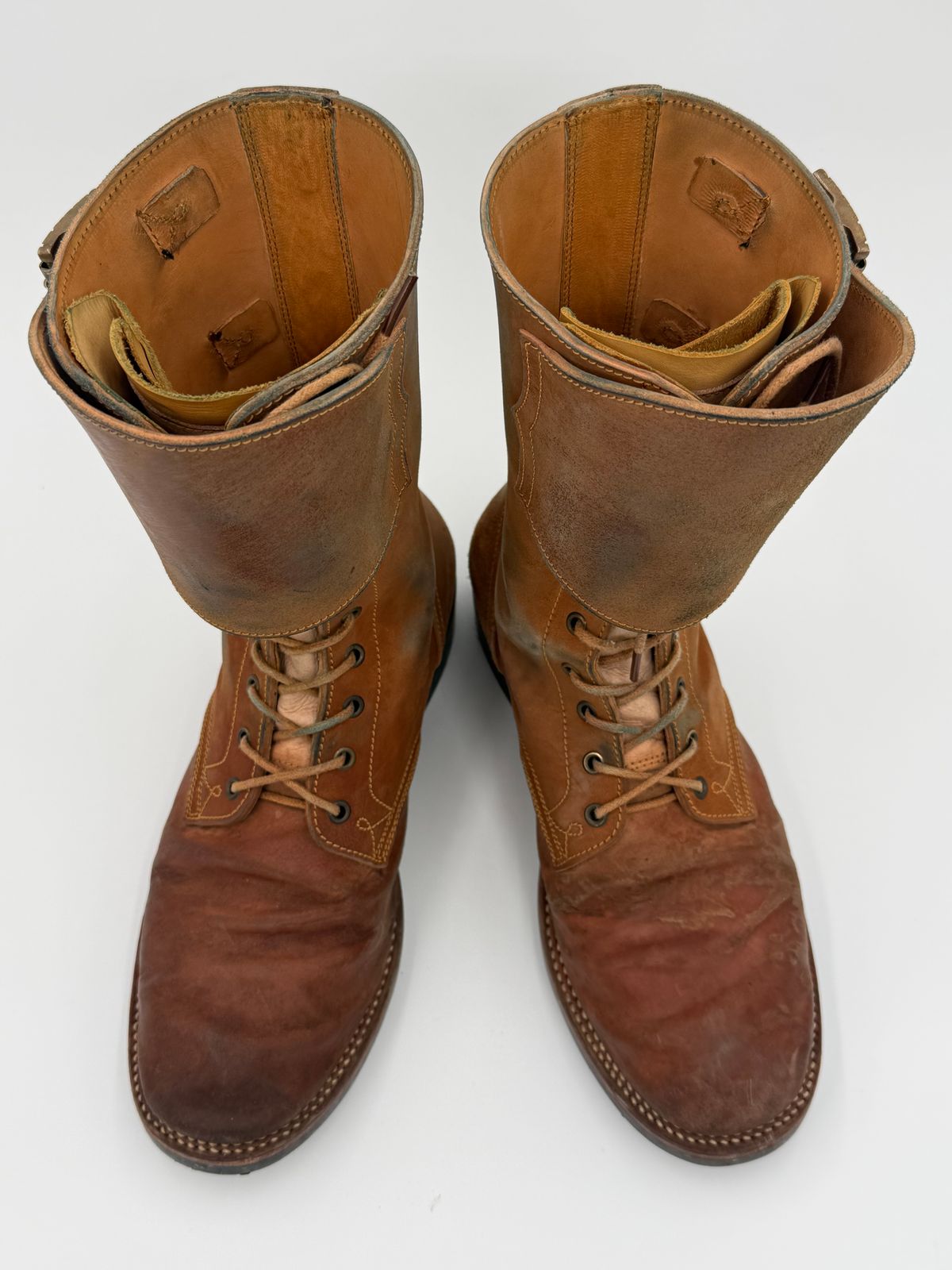 Photo by jeremy.m.boyd on November 5, 2025 of the Fortis Boots Custom Model in Maryam Natural Horsebutt.