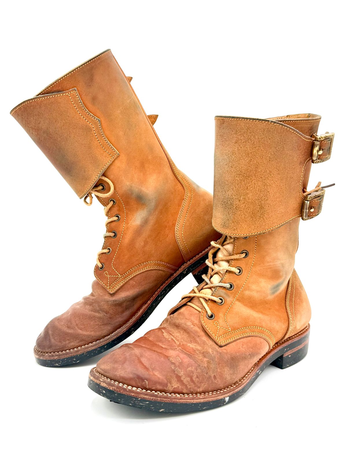 Photo by jeremy.m.boyd on December 2, 2025 of the Fortis Boots Custom Model in Maryam Natural Horsebutt.