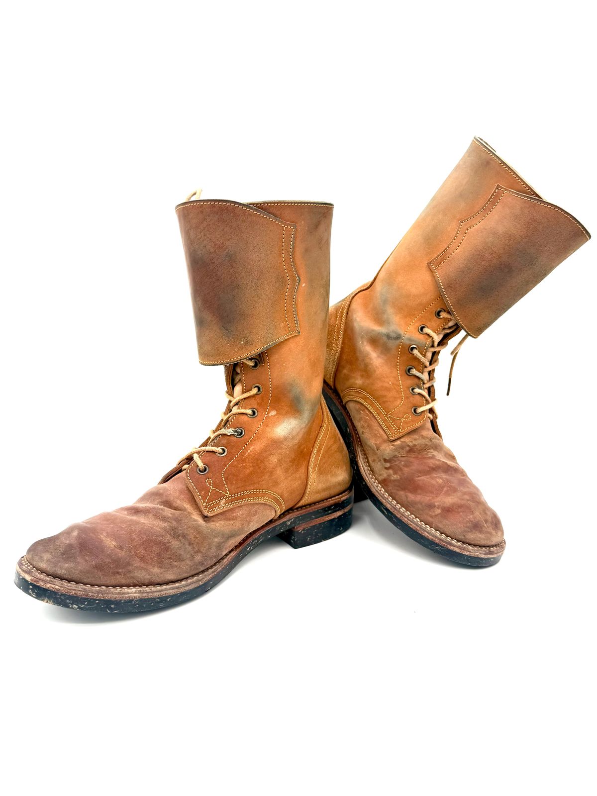 Photo by jeremy.m.boyd on January 4, 2026 of the Fortis Boots Custom Model in Maryam Natural Horsebutt.