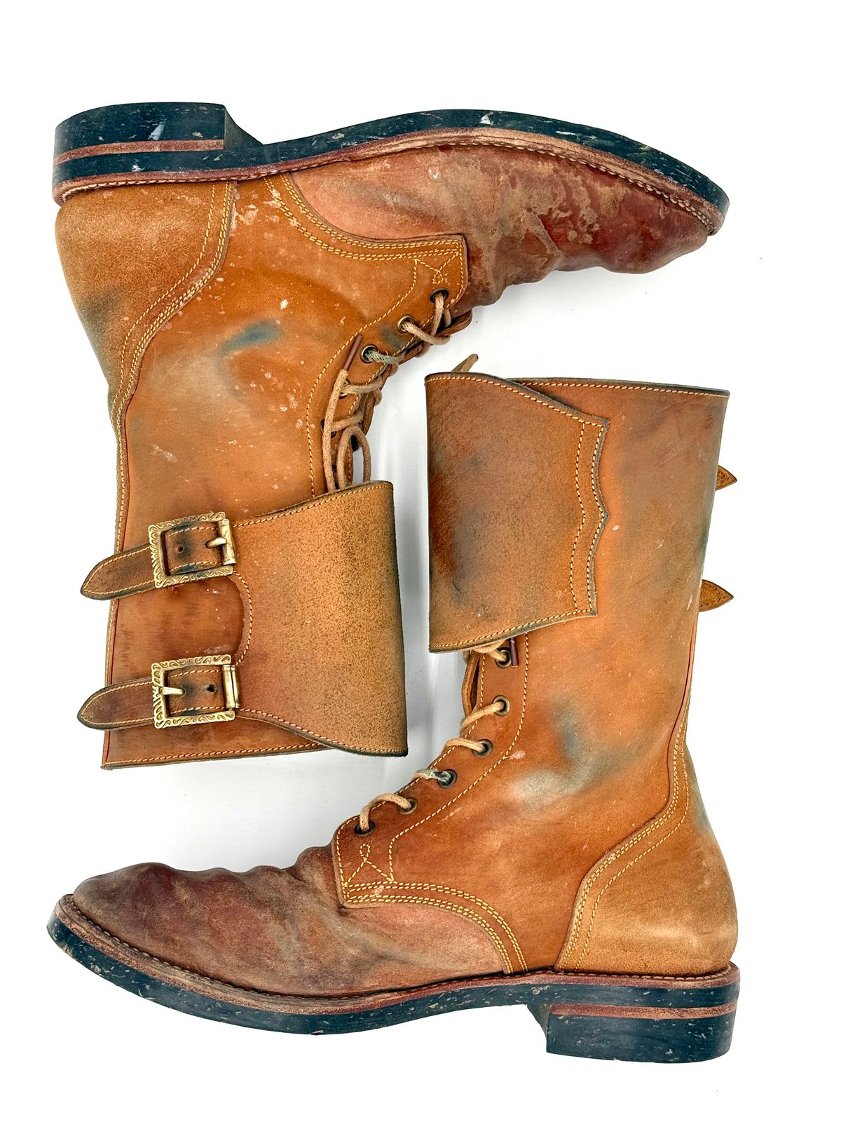 Photo by jeremy.m.boyd on January 4, 2026 of the Fortis Boots Custom Model in Maryam Natural Horsebutt.