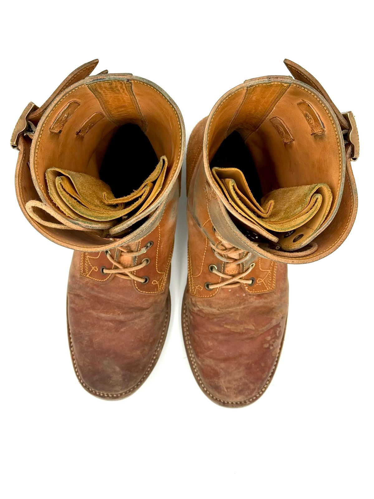 Photo by jeremy.m.boyd on January 4, 2026 of the Fortis Boots Custom Model in Maryam Natural Horsebutt.