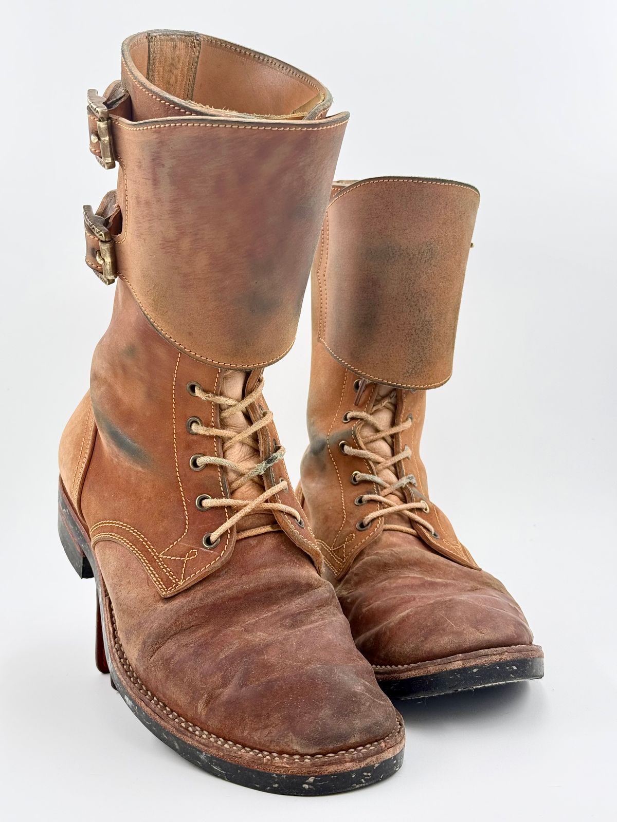 Photo by jeremy.m.boyd on February 4, 2026 of the Fortis Boots Custom Model in Maryam Natural Horsebutt.