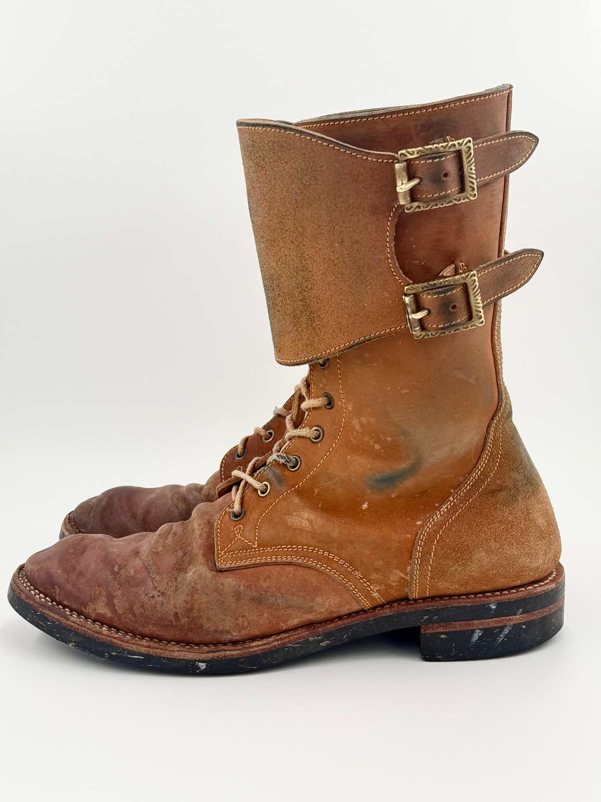 Photo by jeremy.m.boyd on February 4, 2026 of the Fortis Boots Custom Model in Maryam Natural Horsebutt.