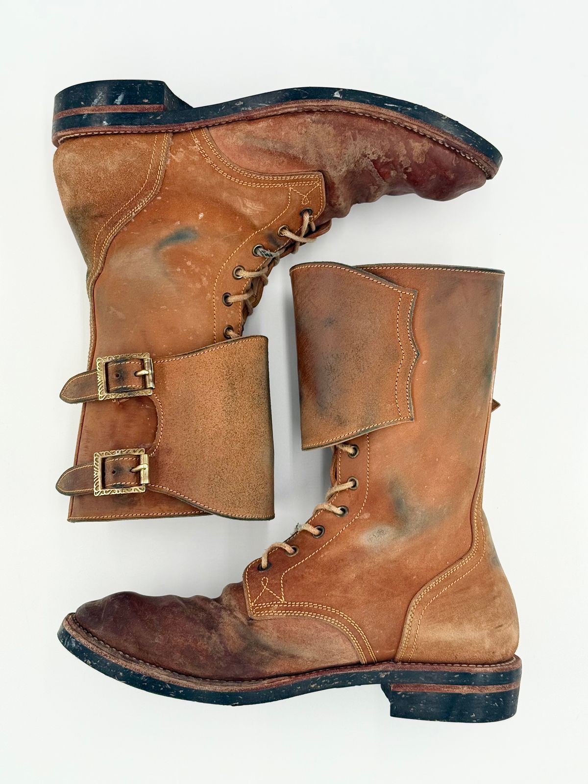 Photo by jeremy.m.boyd on February 4, 2026 of the Fortis Boots Custom Model in Maryam Natural Horsebutt.