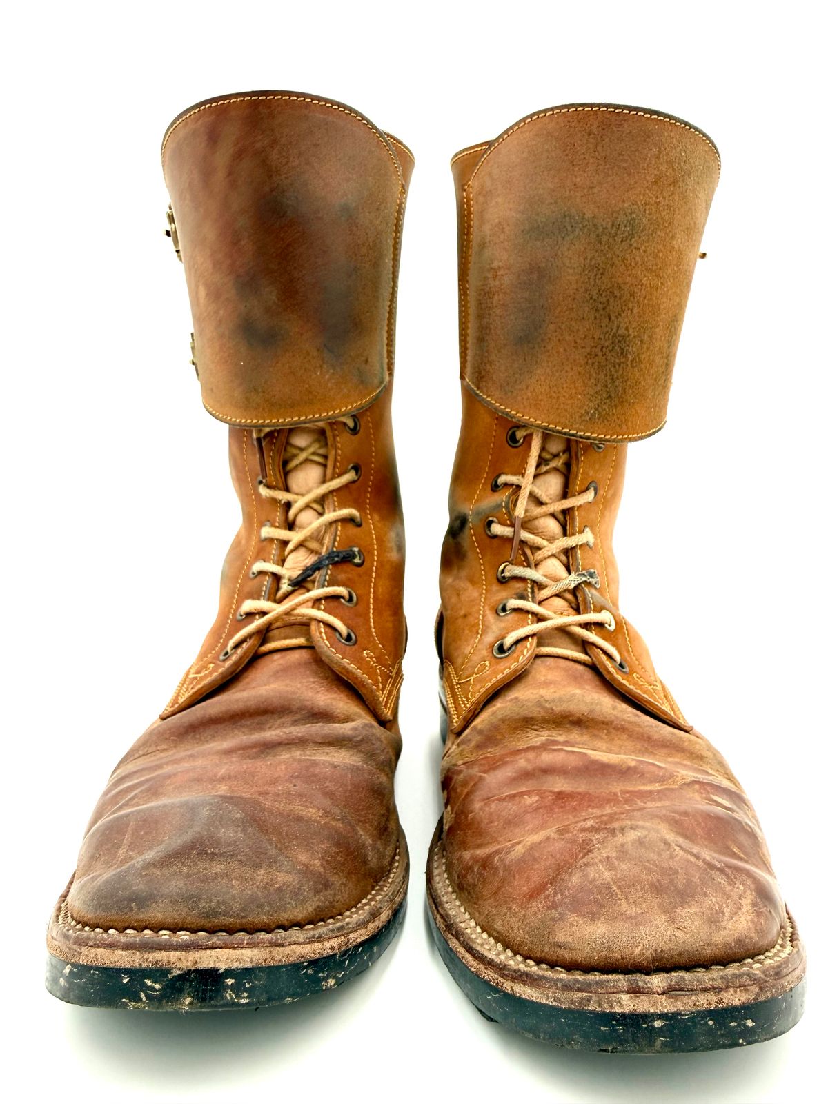 Photo by jeremy.m.boyd on March 3, 2026 of the Fortis Boots Custom Model in Maryam Natural Horsebutt.