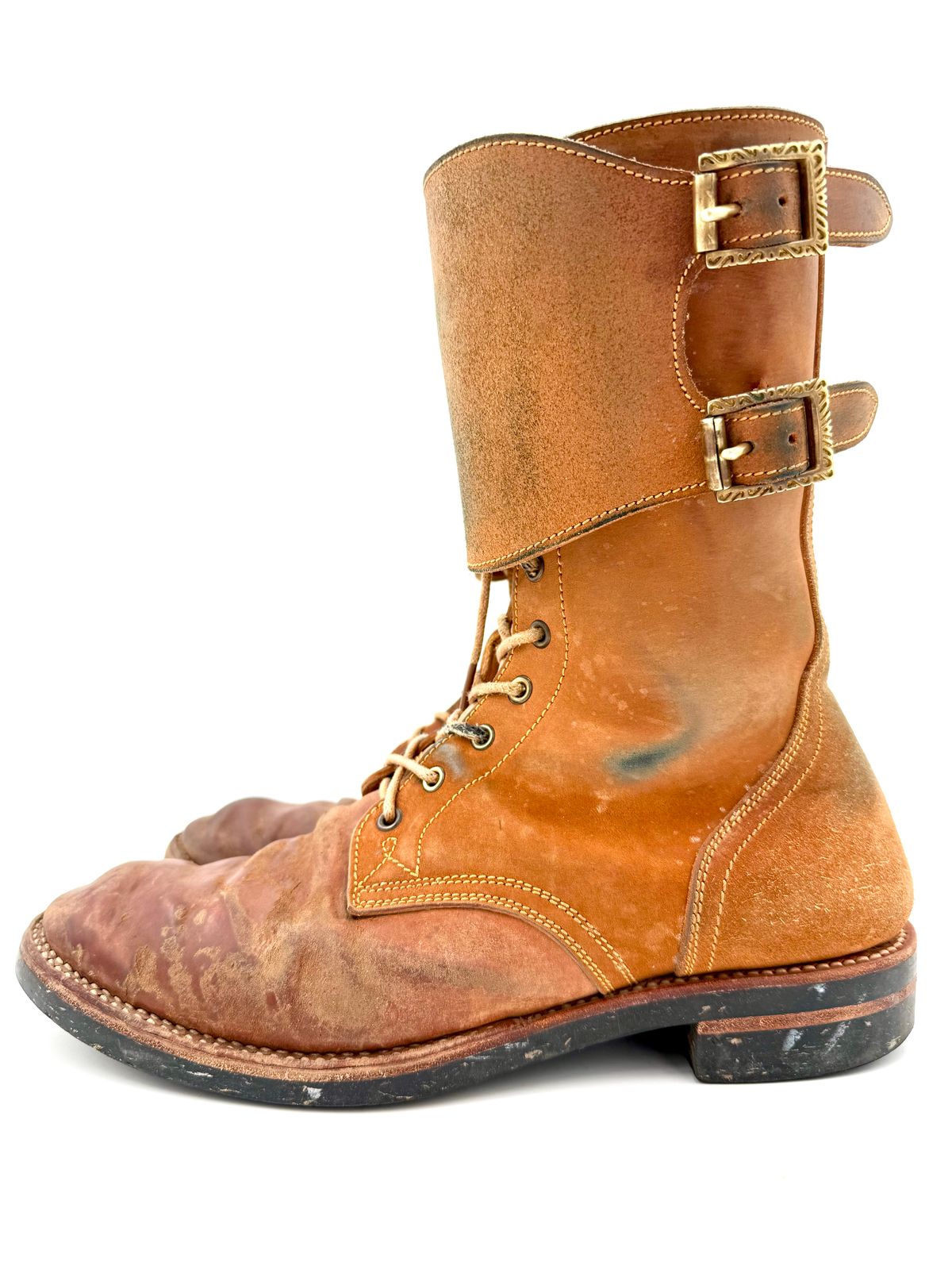 Photo by jeremy.m.boyd on March 3, 2026 of the Fortis Boots Custom Model in Maryam Natural Horsebutt.