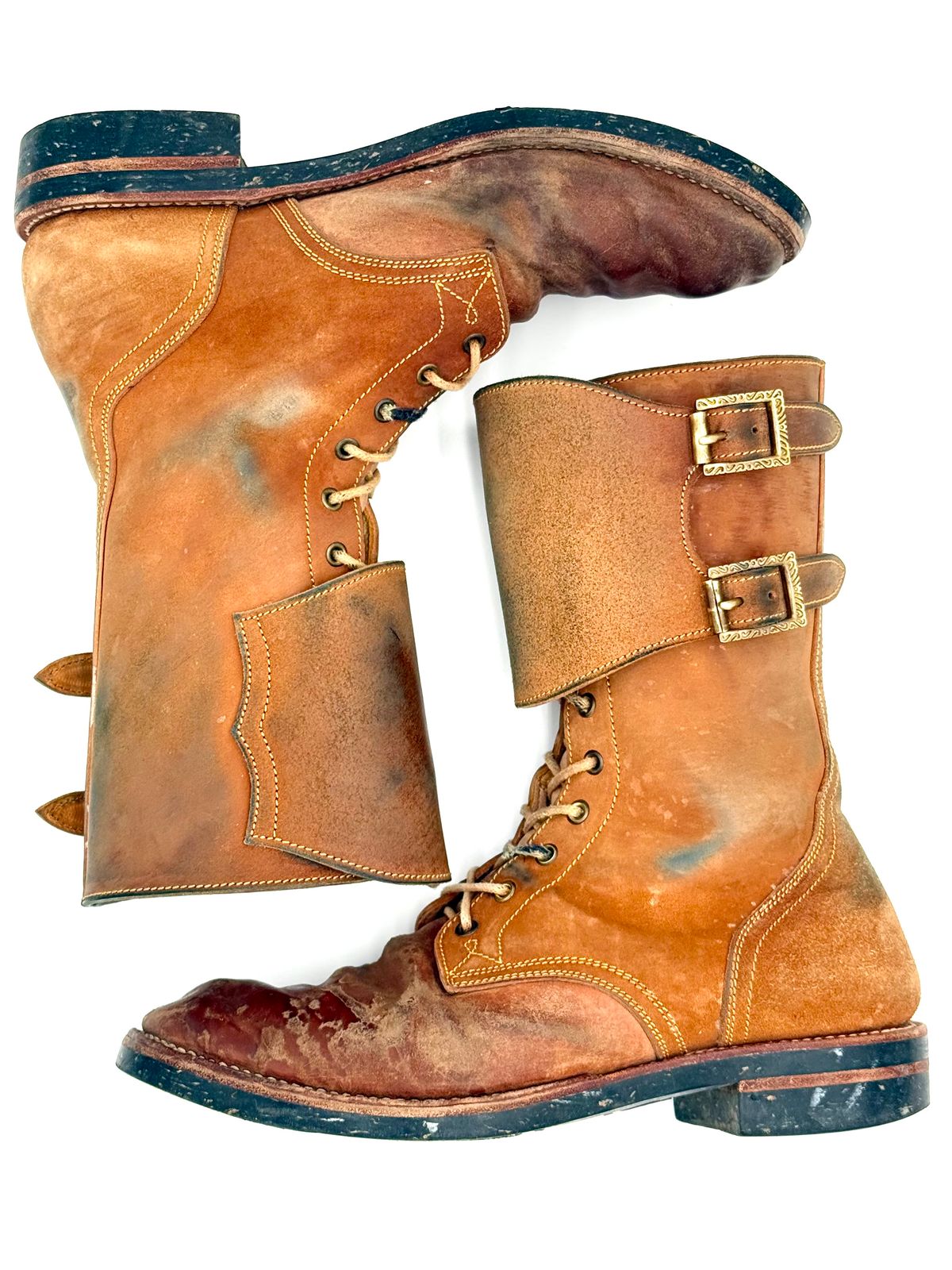 Photo by jeremy.m.boyd on March 3, 2026 of the Fortis Boots Custom Model in Maryam Natural Horsebutt.