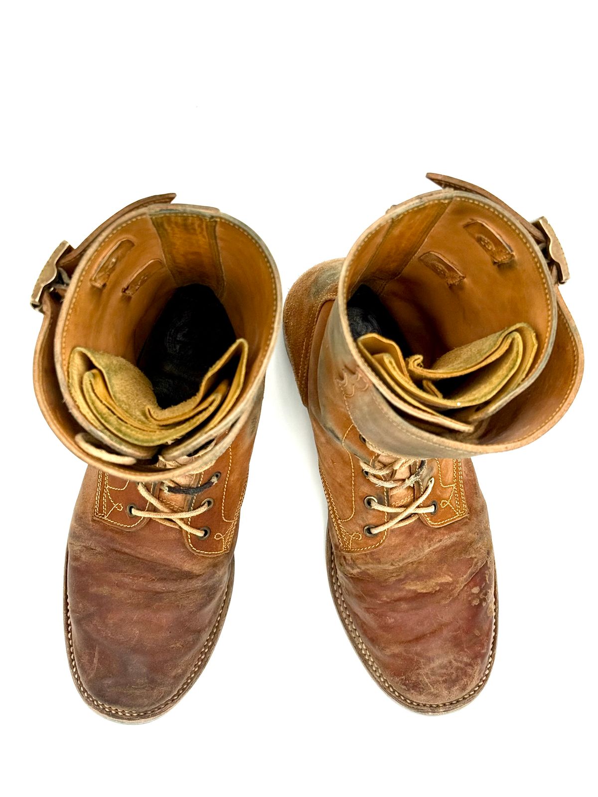 Photo by jeremy.m.boyd on March 3, 2026 of the Fortis Boots Custom Model in Maryam Natural Horsebutt.