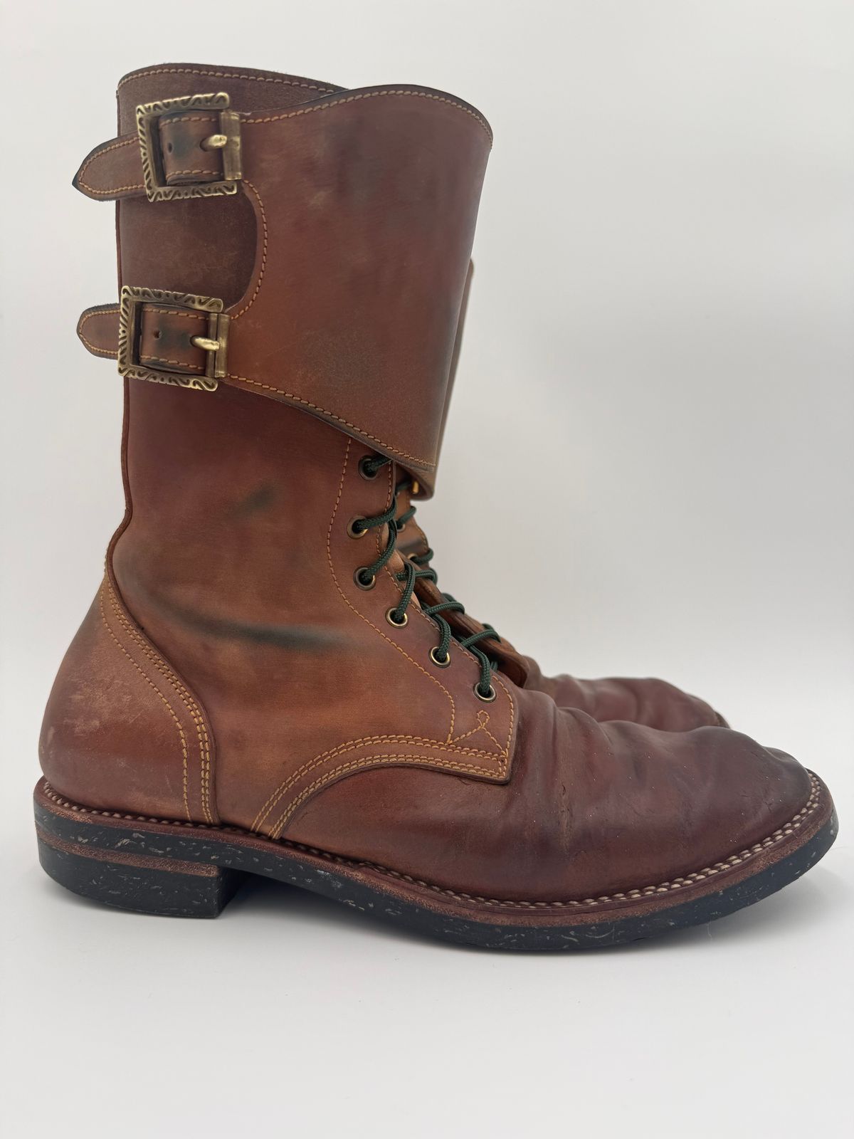 Photo by jeremy.m.boyd on April 3, 2026 of the Fortis Boots Custom Model in Maryam Natural Horsebutt.