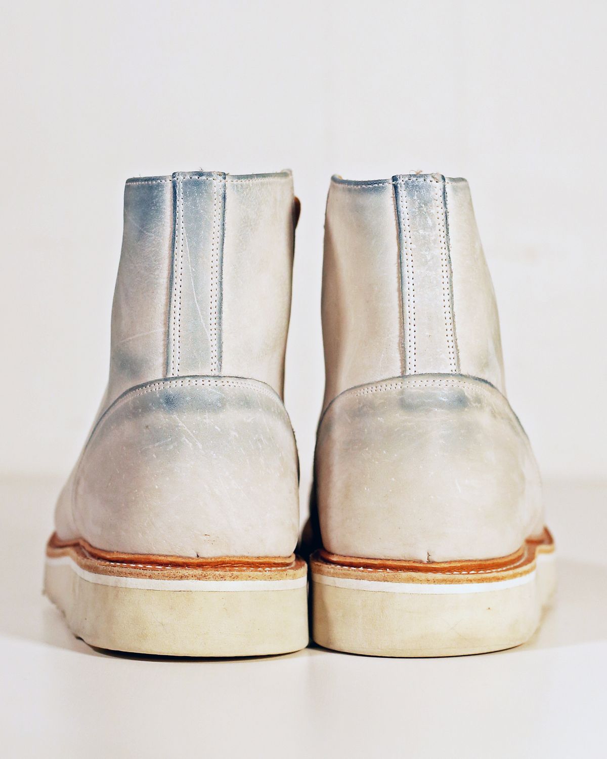 Photo by TrillDan on January 5, 2024 of the Tricker's x Division Road Super Monkey Boot in C.F. Stead Bone Nubuck Kudu.