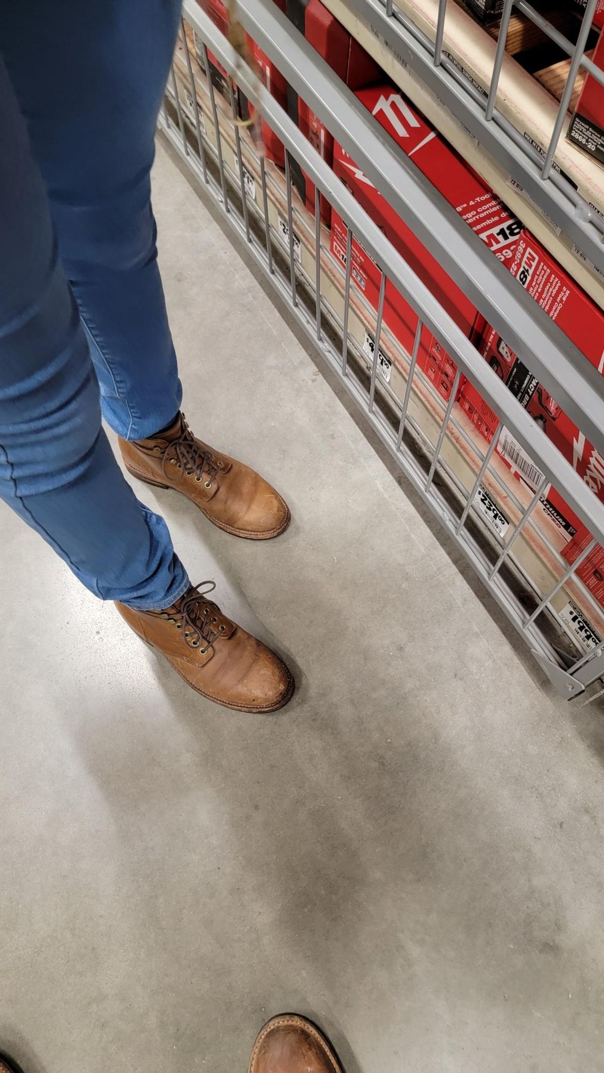 Photo by wildflowersnboots on April 6, 2025 of the Grant Stone Nora Boot in Horween Dune Chromexcel.