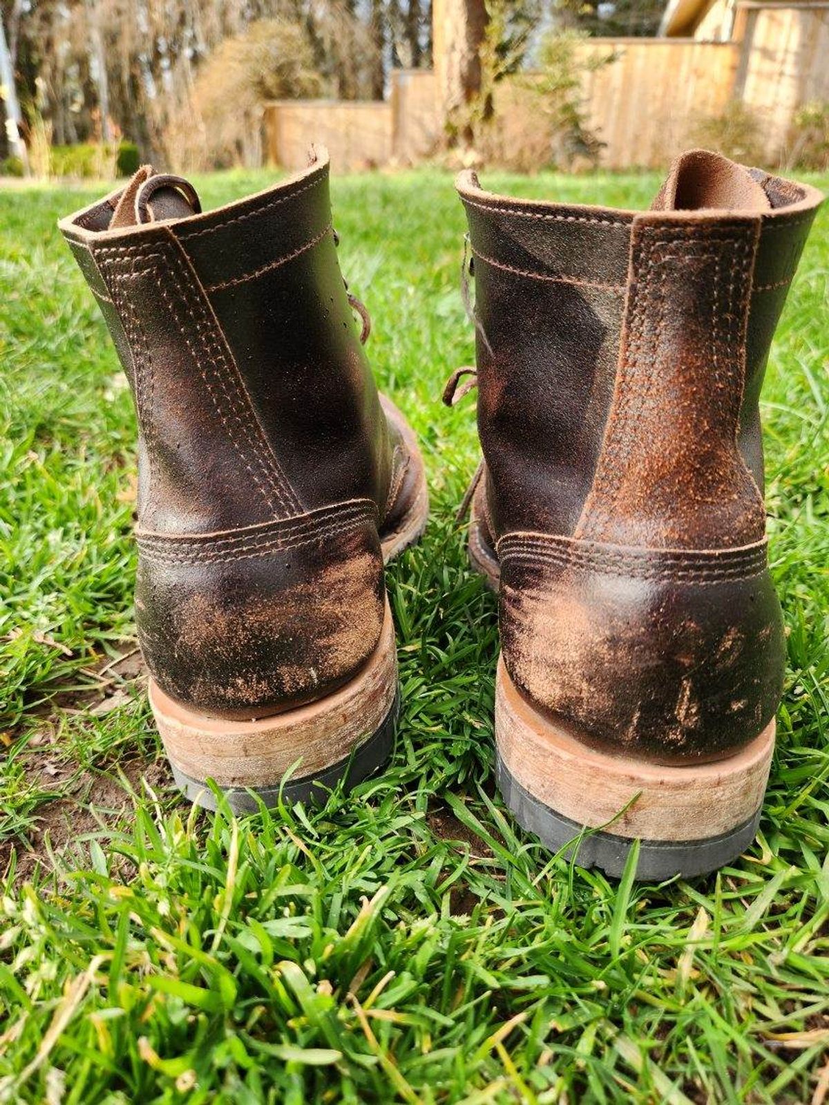 Photo by wildflowersnboots on March 5, 2025 of the White's MP 55 in Horween Dark Brown Waxed Flesh.