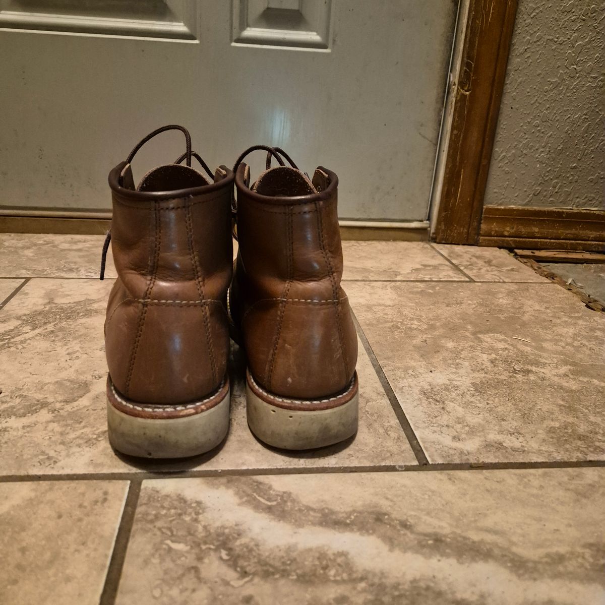 Photo by wildflowersnboots on March 6, 2026 of the Red Wing 6-Inch Classic Moc in Mocha Oro Iginal.