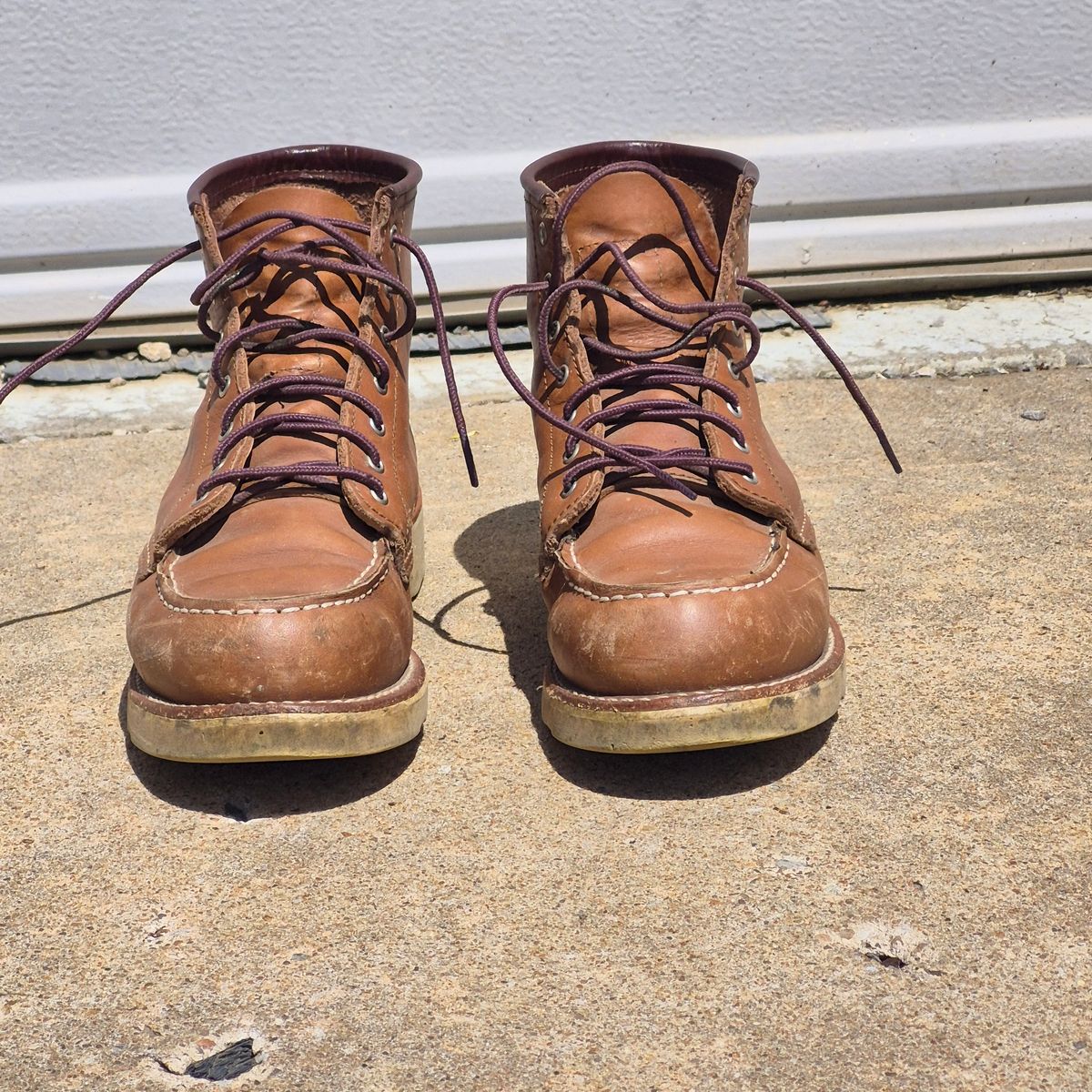 Photo by wildflowersnboots on April 4, 2026 of the Red Wing 6-Inch Classic Moc in Mocha Oro Iginal.