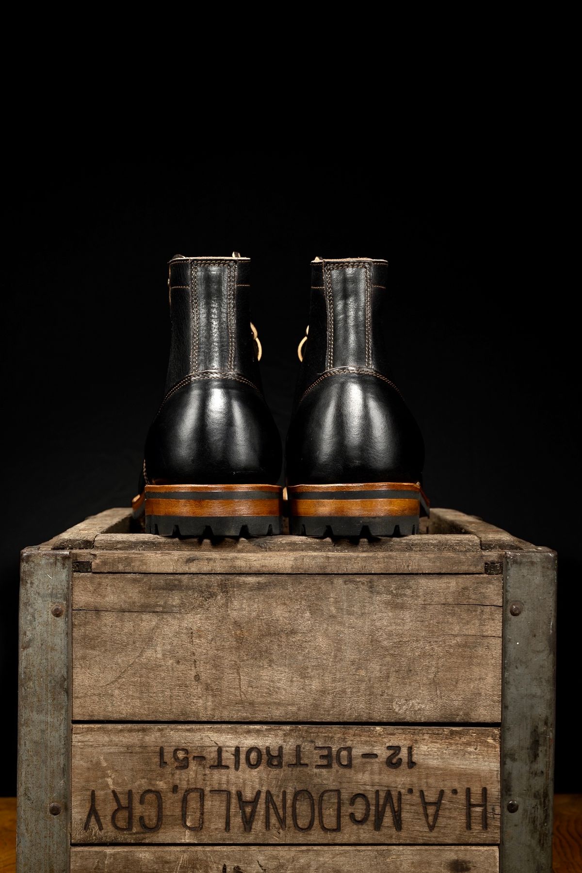 Photo by dakotablues on October 1, 2023 of the Truman Service Boot in Black Teacore.