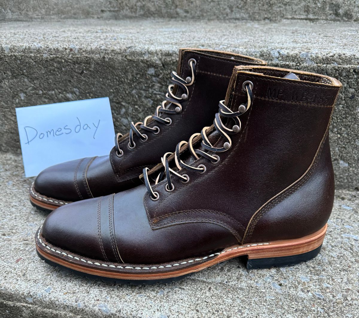 Photo by demko on October 1, 2024 of the White's MP-M1TC in Horween Cinnamon Waxed Flesh.