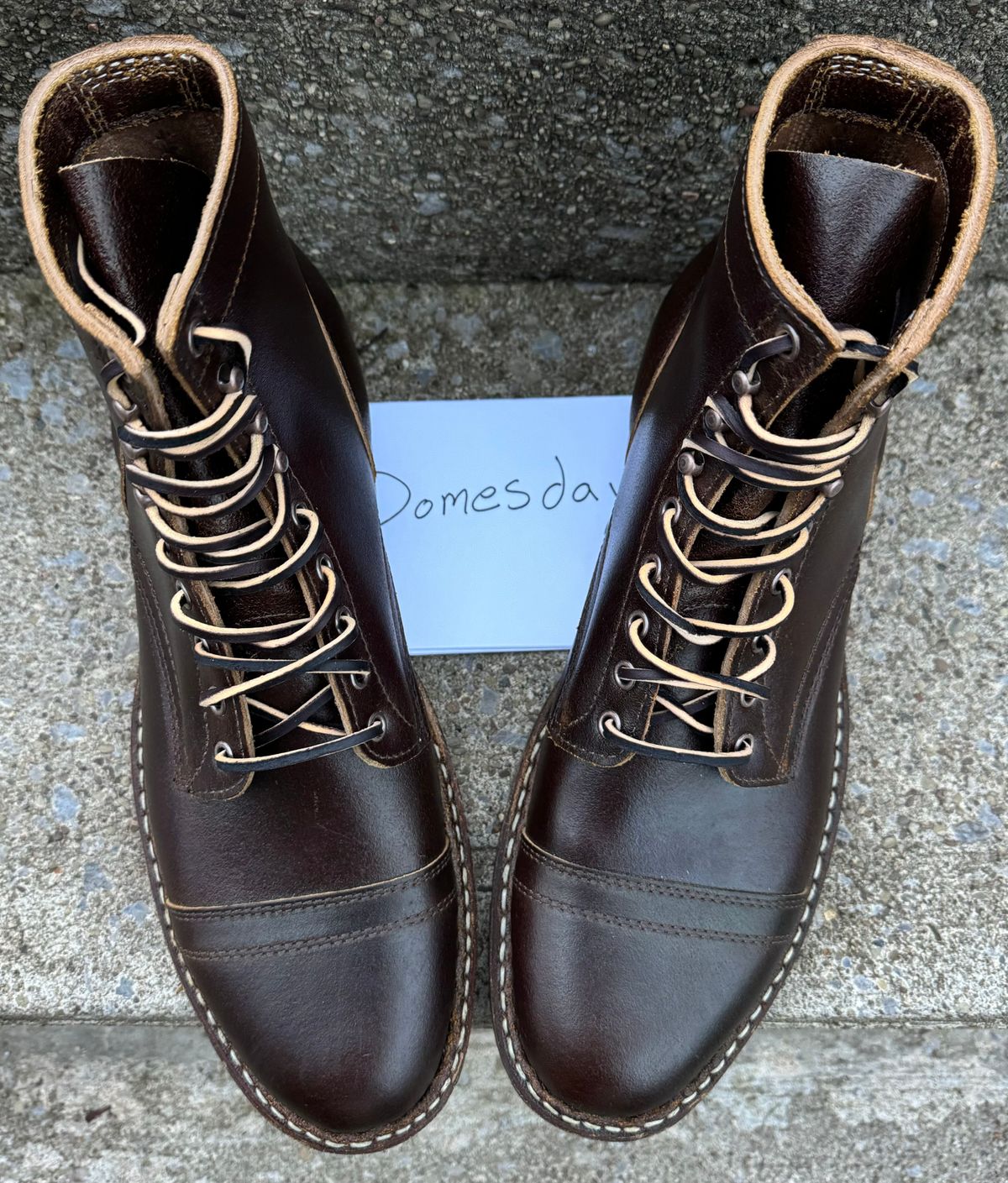Photo by demko on October 1, 2024 of the White's MP-M1TC in Horween Cinnamon Waxed Flesh.