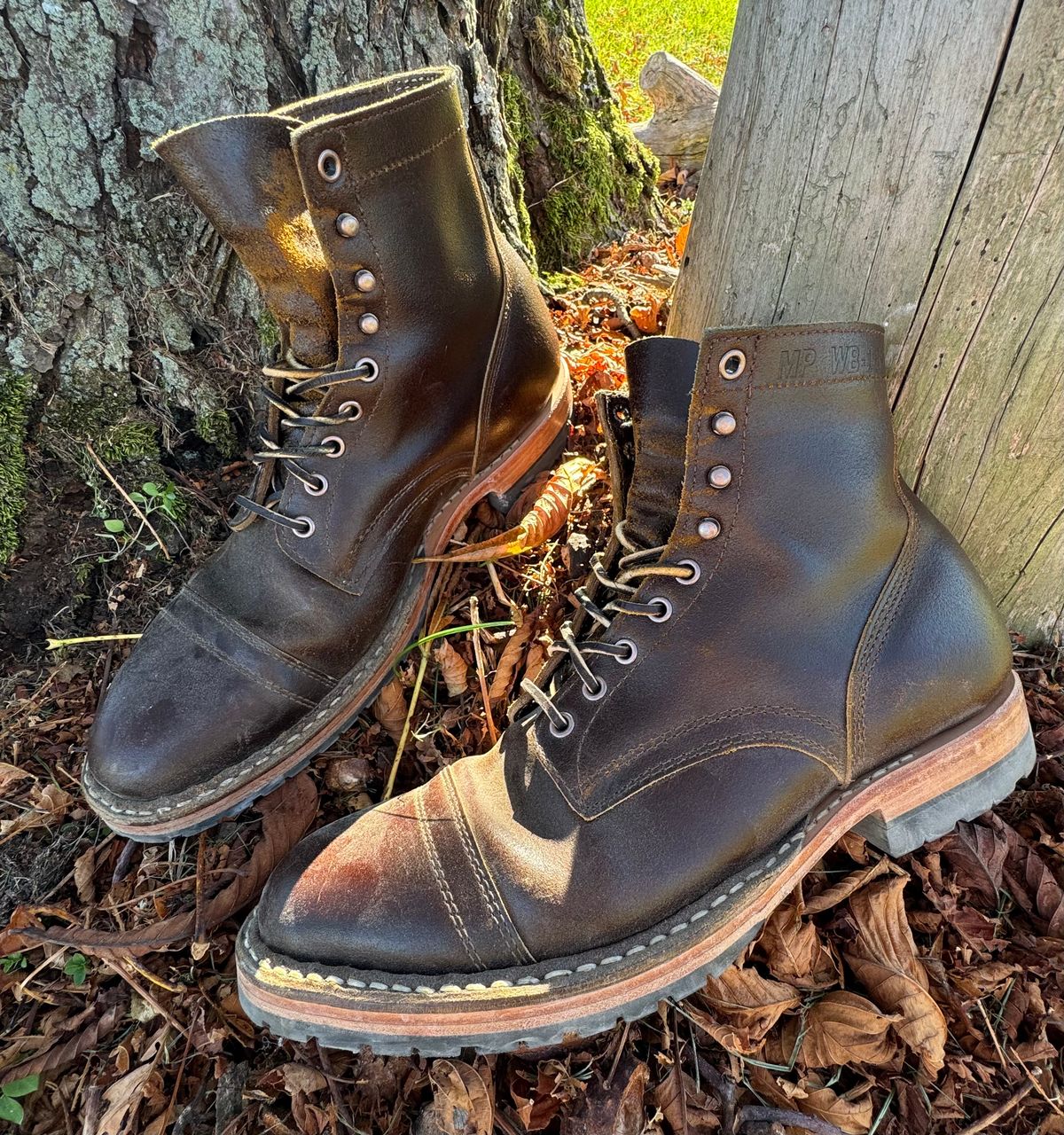 Photo by demko on November 3, 2024 of the White's MP-M1TC in Horween Cinnamon Waxed Flesh.