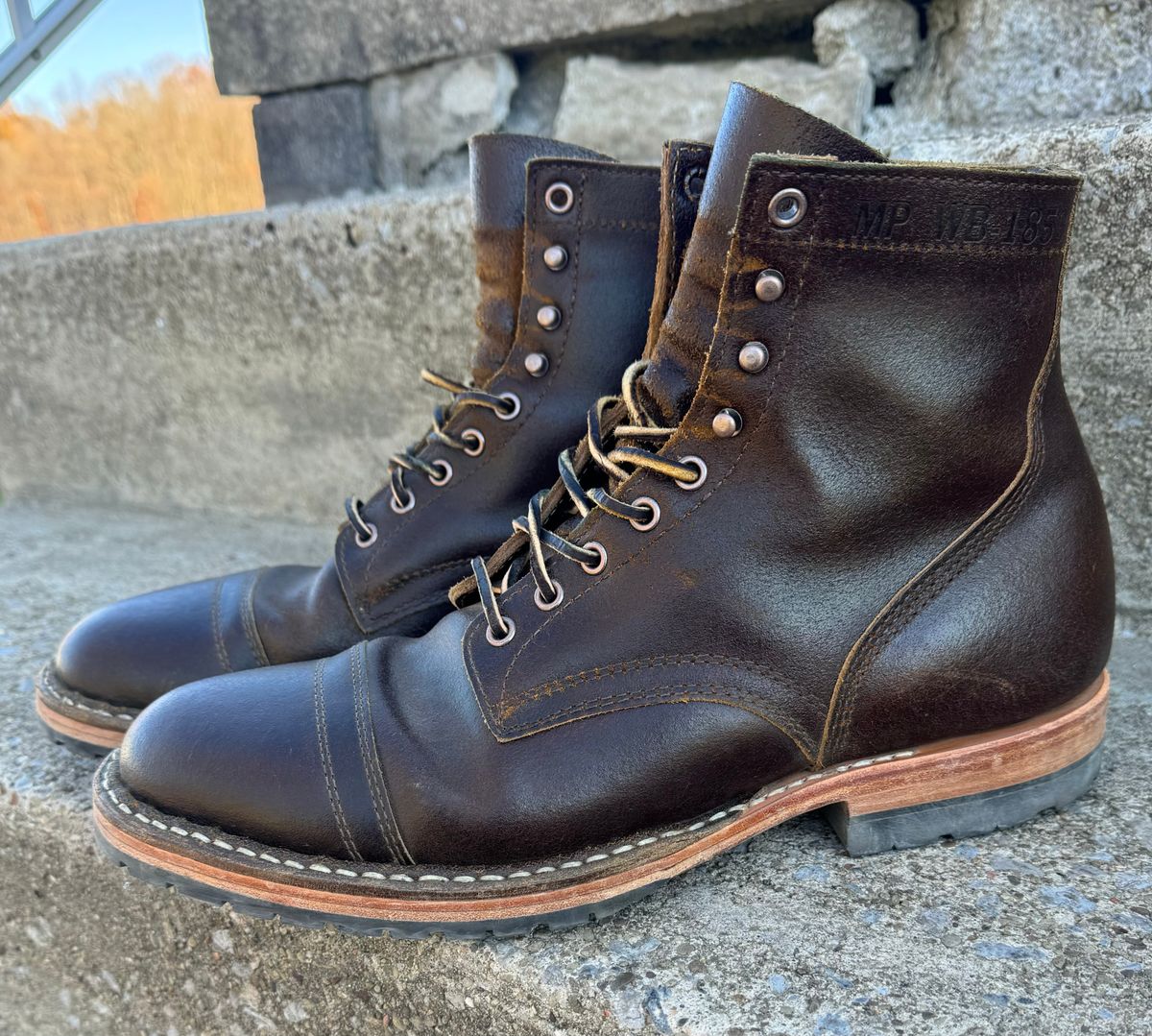 Photo by demko on November 3, 2024 of the White's MP-M1TC in Horween Cinnamon Waxed Flesh.