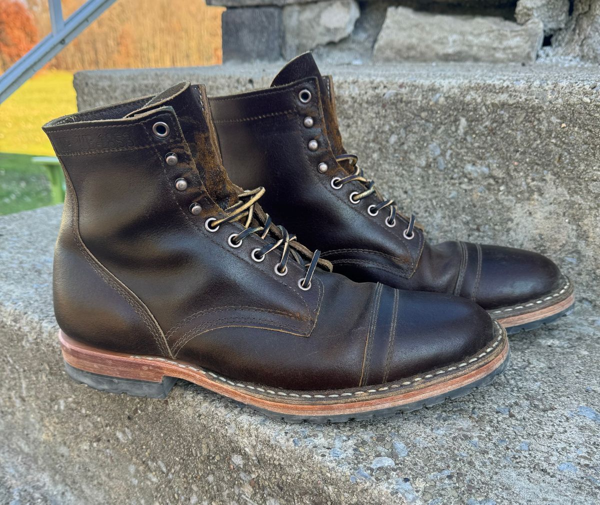 Photo by demko on November 3, 2024 of the White's MP-M1TC in Horween Cinnamon Waxed Flesh.