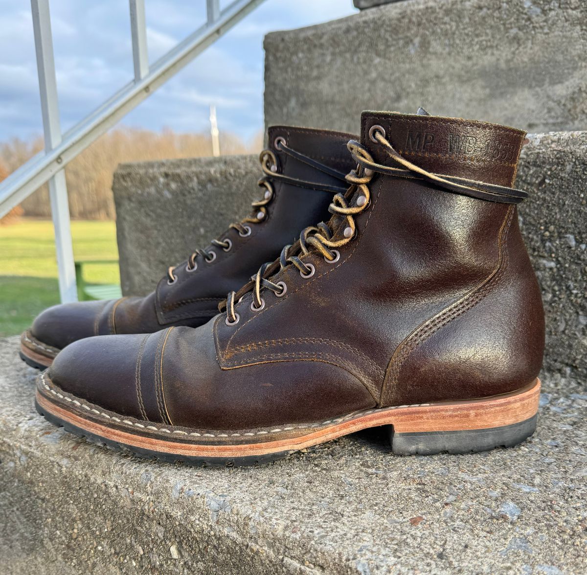 Photo by demko on December 3, 2024 of the White's MP-M1TC in Horween Cinnamon Waxed Flesh.