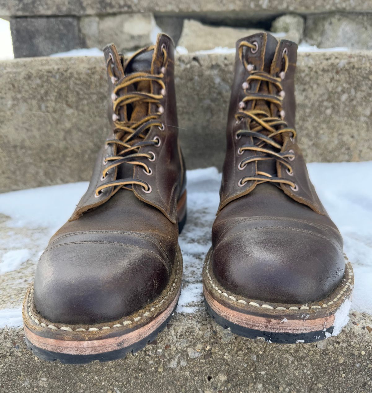 Photo by demko on January 4, 2025 of the White's MP-M1TC in Horween Cinnamon Waxed Flesh.