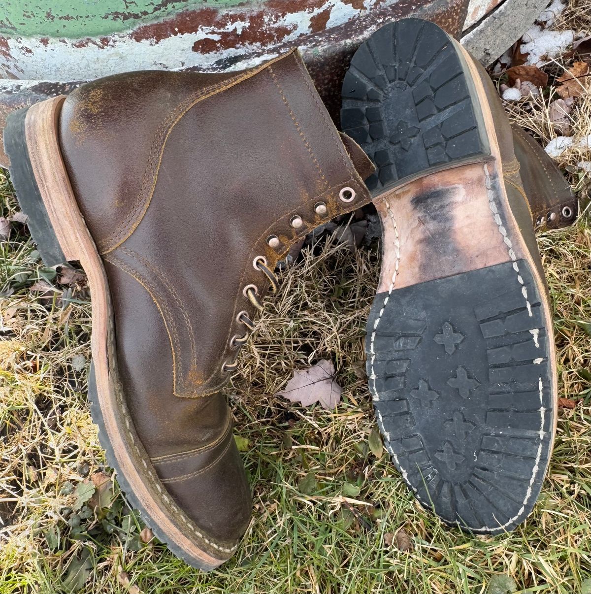 Photo by demko on February 23, 2025 of the White's MP-M1TC in Horween Cinnamon Waxed Flesh.