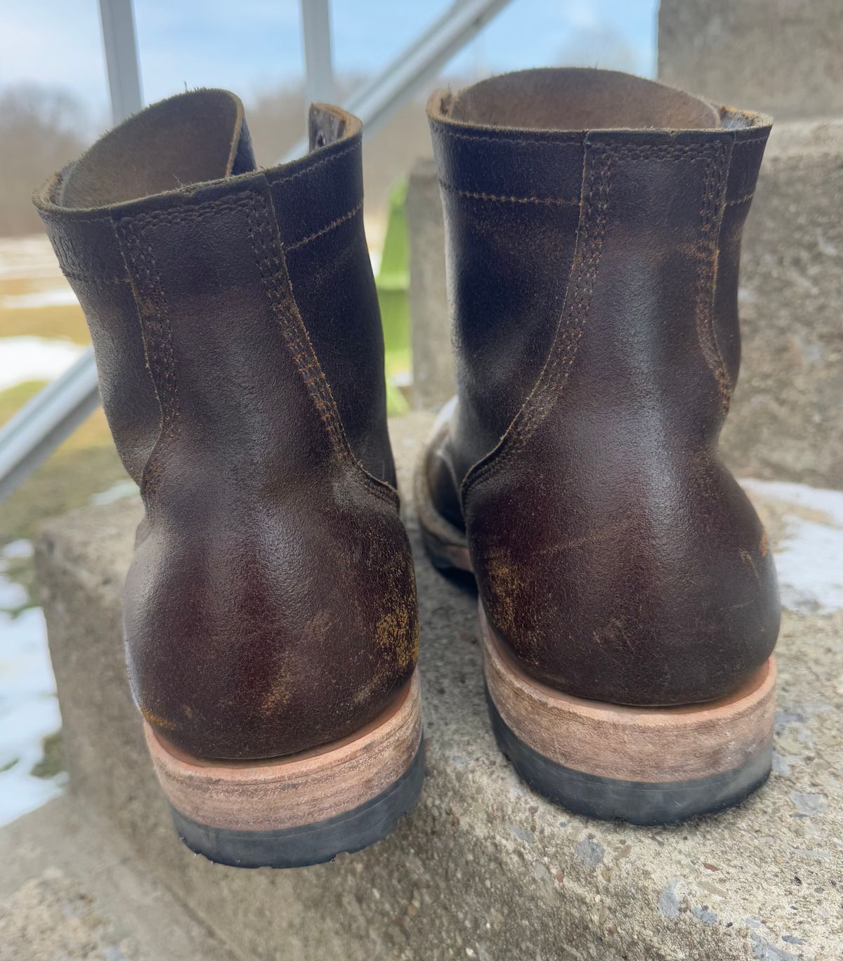 Photo by demko on February 23, 2025 of the White's MP-M1TC in Horween Cinnamon Waxed Flesh.