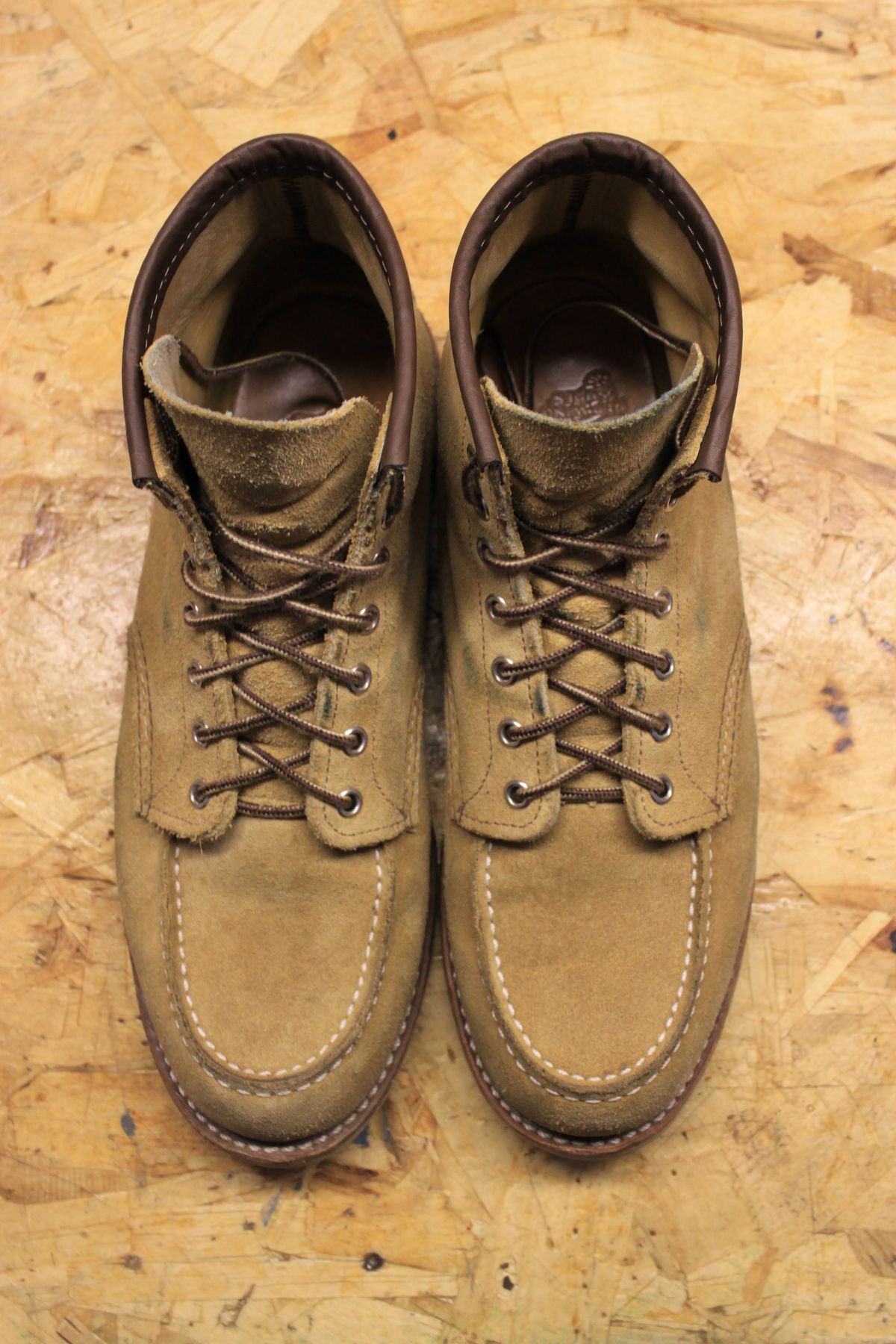 Photo by djsharris on November 2, 2023 of the Red Wing 6-Inch Classic Moc in S.B. Foot Hawthorne Abilene.