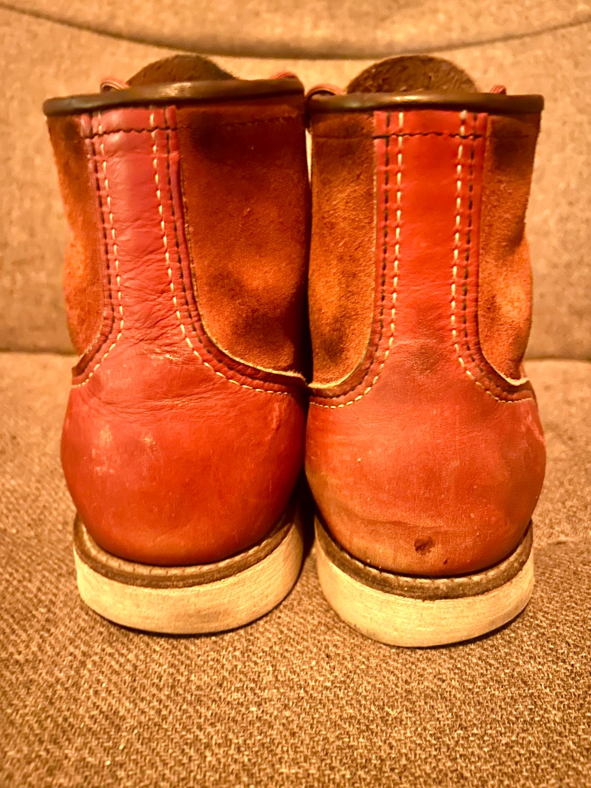 Photo by surcos on February 5, 2026 of the Red Wing 6-Inch Classic Moc in S.B. Foot Oro-Russet Portage & S.B. Foot Oro-Russet Abilene.