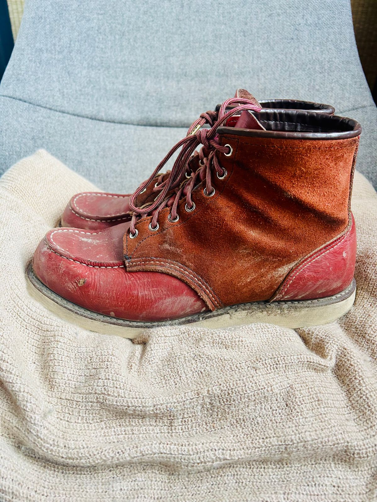 Photo by surcos on March 5, 2026 of the Red Wing 6-Inch Classic Moc in S.B. Foot Oro-Russet Portage & S.B. Foot Oro-Russet Abilene.