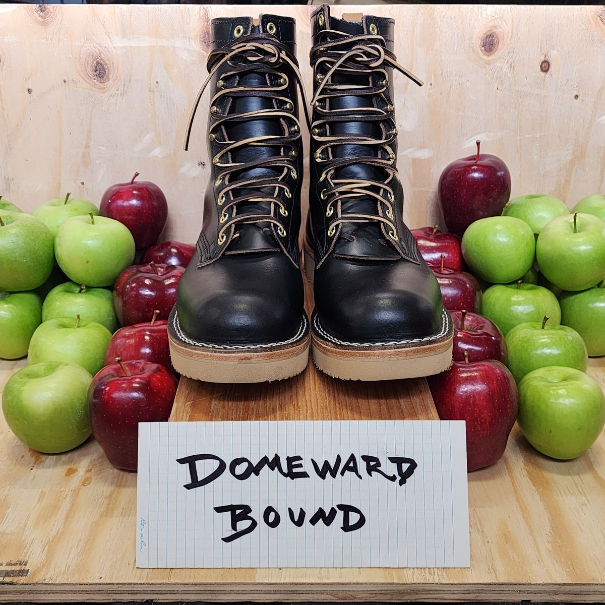 Photo by Leroy on October 1, 2023 of the Nicks x Zuriick Merriman in Horween Black Chromexcel.