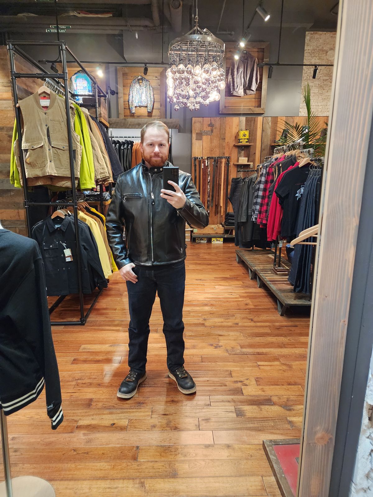 Photo by Leroy on December 5, 2023 of the Nicks x Zuriick Merriman in Horween Black Chromexcel.