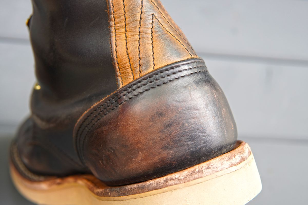 Photo by Leroy on April 3, 2024 of the Nicks x Zuriick Merriman in Horween Black Chromexcel.