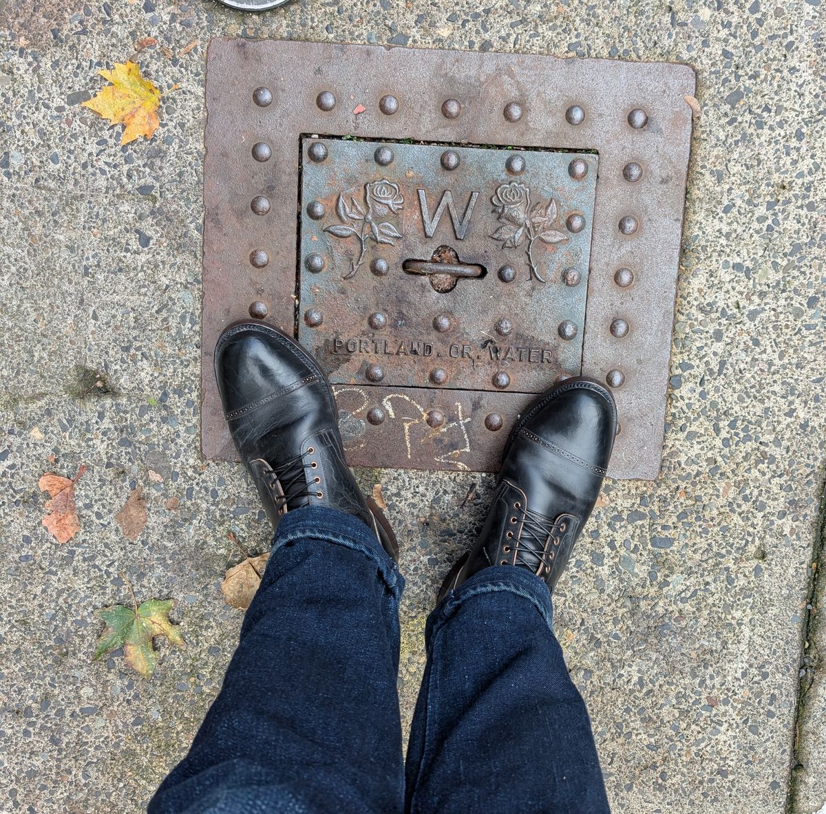 Photo by melloyello on November 2, 2024 of the Viberg Service Boot BCT in Horween Teacore Double Cordovan.