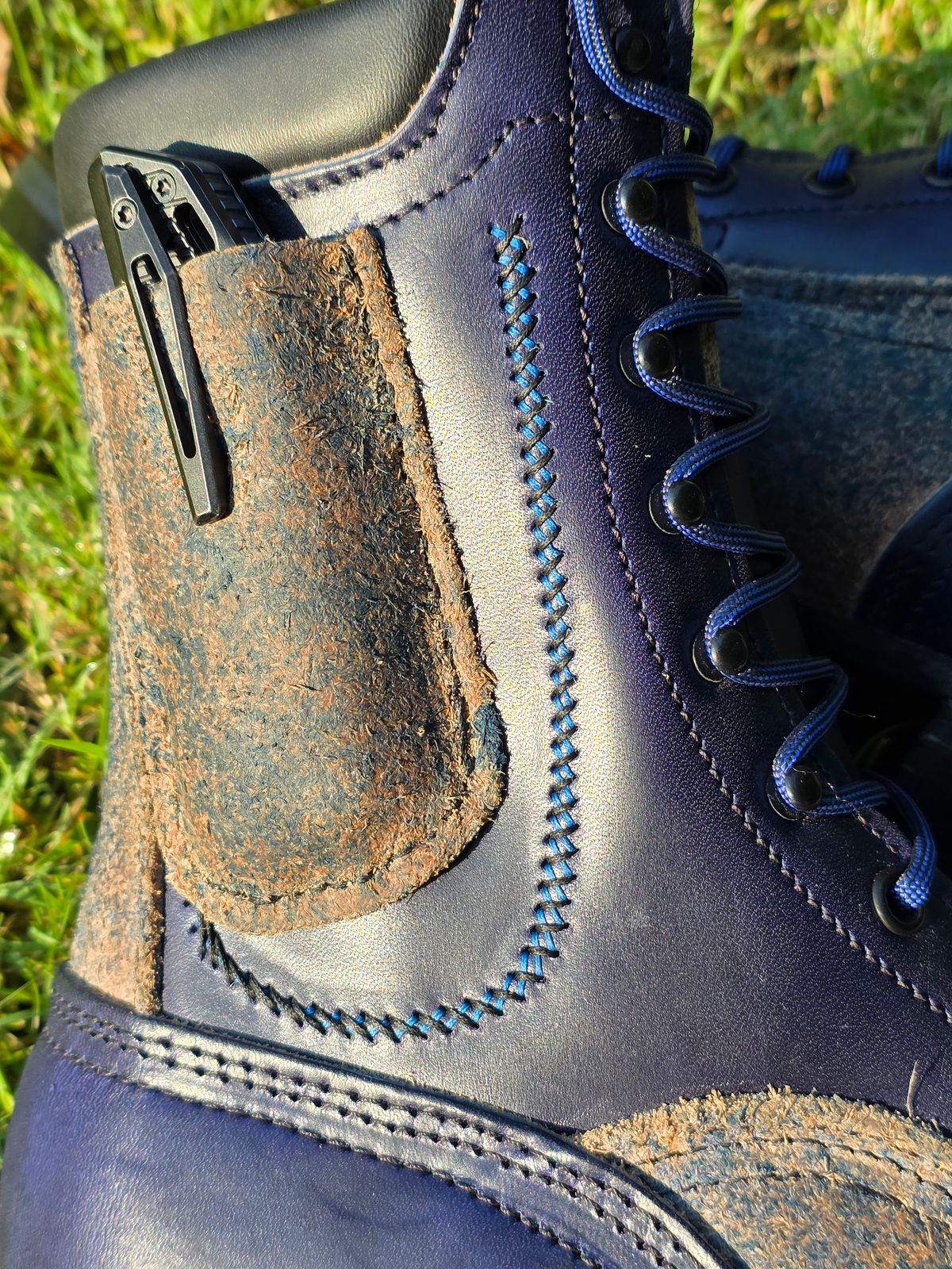 Photo by Pale_Highl1ight on August 5, 2025 of the Nicks MTO in Nicks/ Wickett And Craig Double Stuffed Cobalt.