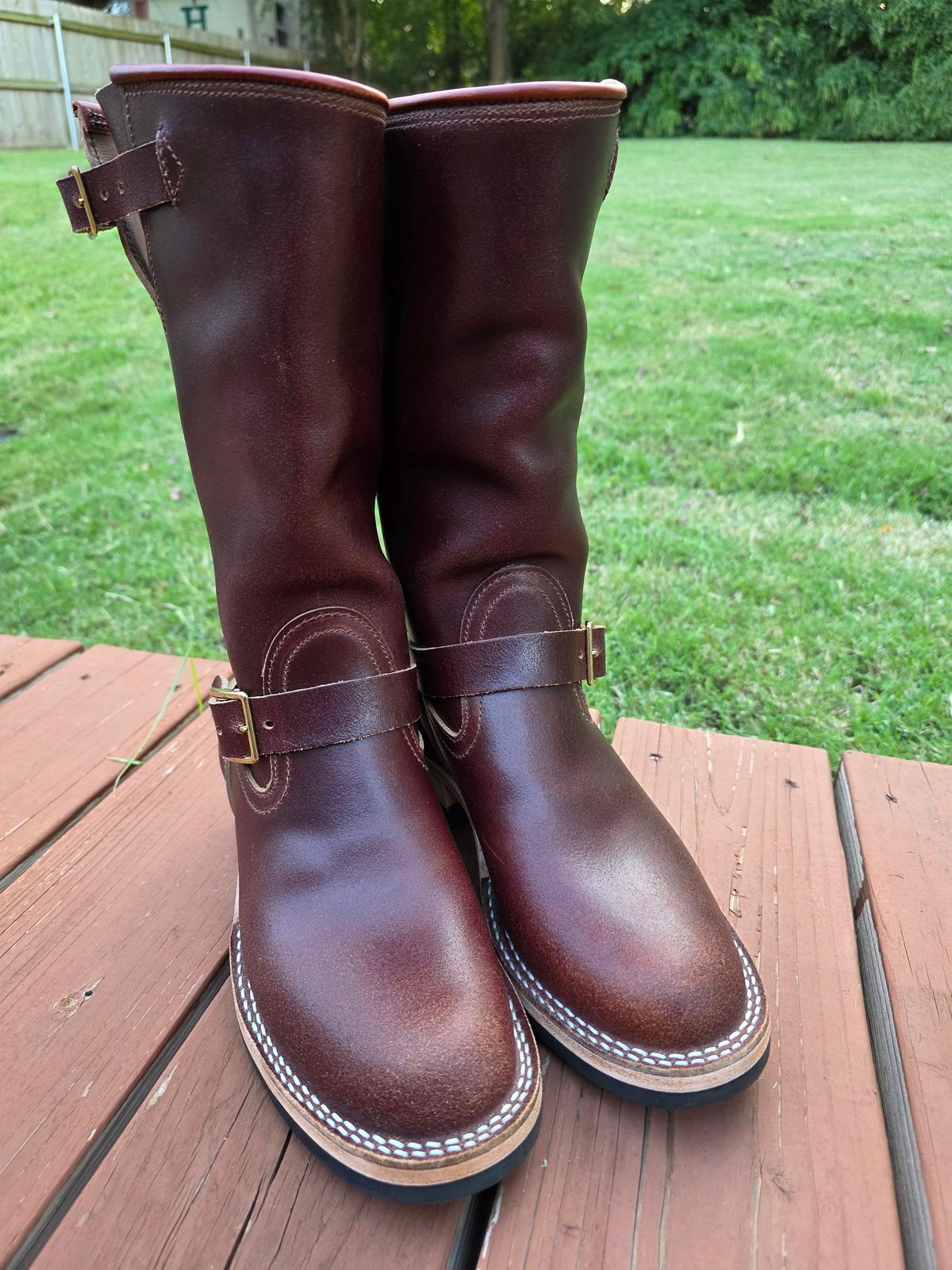 Photo by Pale_Highl1ight on September 15, 2025 of the Nicks StationMaster in Horween Tan Waxed Flesh.