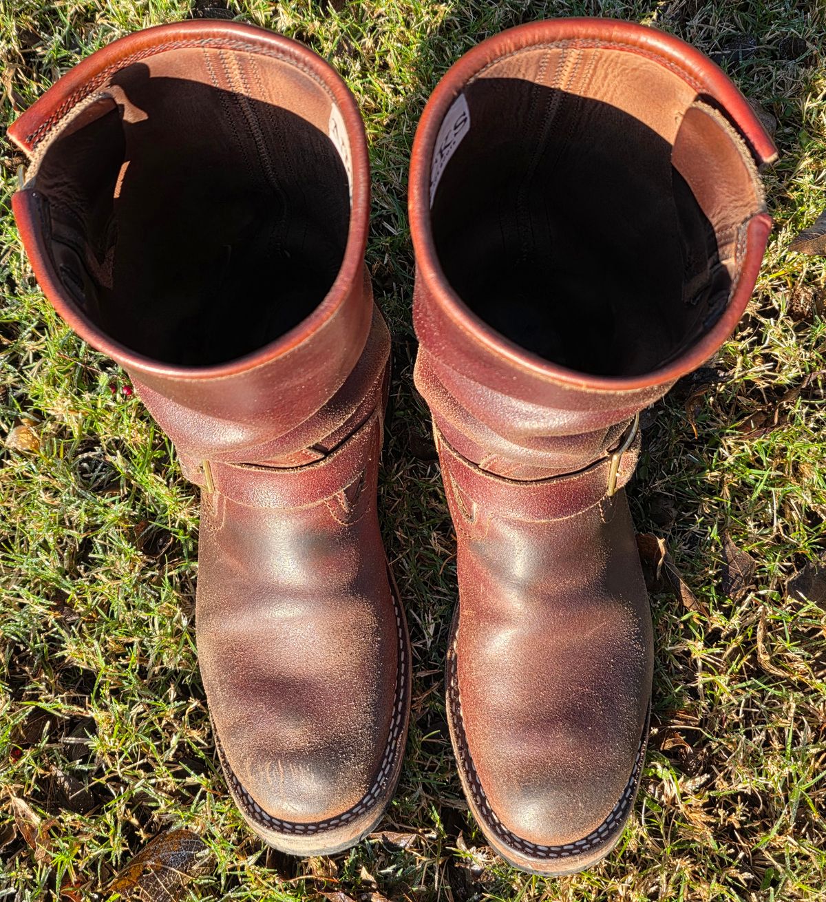 Photo by Pale_Highl1ight on December 2, 2025 of the Nicks StationMaster in Horween Tan Waxed Flesh.