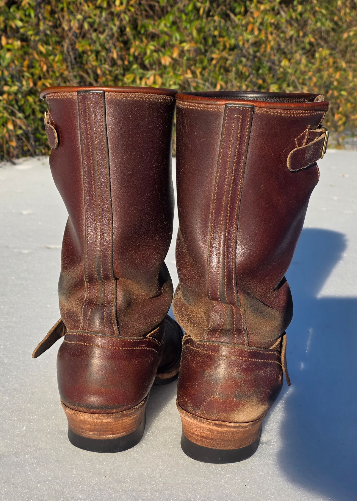 Photo by Pale_Highl1ight on February 1, 2026 of the Nicks StationMaster in Horween Tan Waxed Flesh.