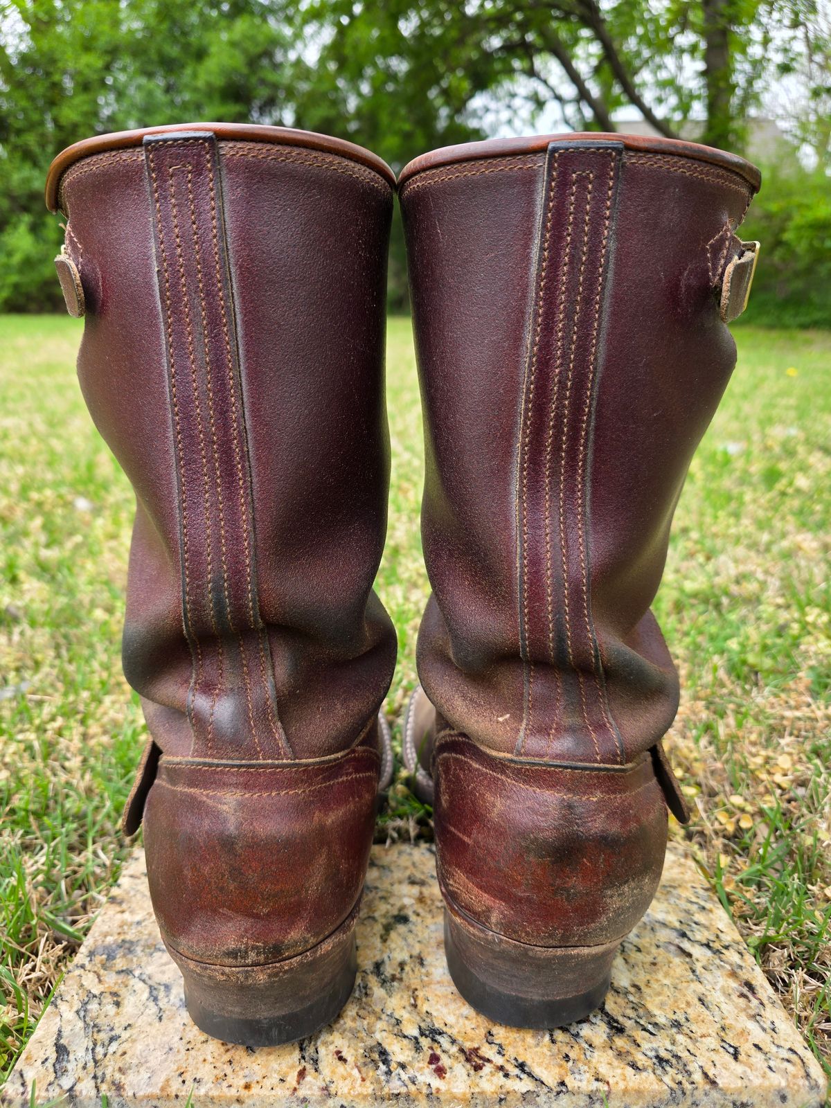 Photo by Pale_Highl1ight on April 1, 2026 of the Nicks StationMaster in Horween Tan Waxed Flesh.