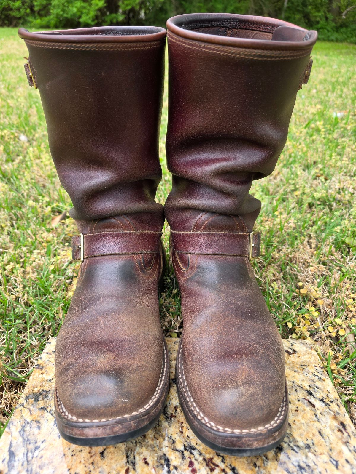 Photo by Pale_Highl1ight on April 1, 2026 of the Nicks StationMaster in Horween Tan Waxed Flesh.