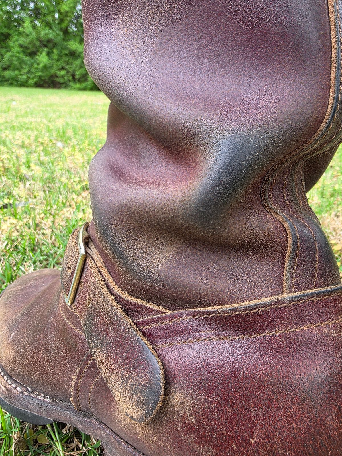 Photo by Pale_Highl1ight on April 1, 2026 of the Nicks StationMaster in Horween Tan Waxed Flesh.