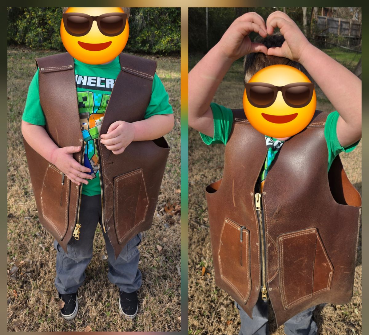 Photo by Pale_Highl1ight on January 1, 2026 of the Pale Highlight Natural Waxed Flesh Vest in Horween Natural Waxed Flesh.