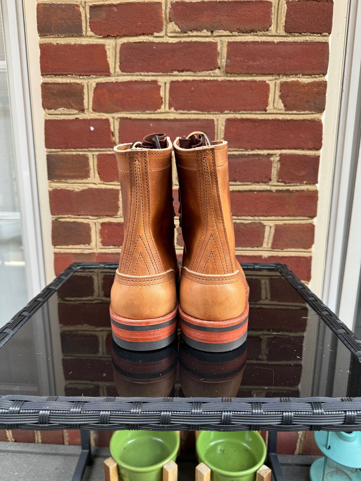 Photo by amcape on October 5, 2023 of the Nicks Officer in Horween Natural Dublin.