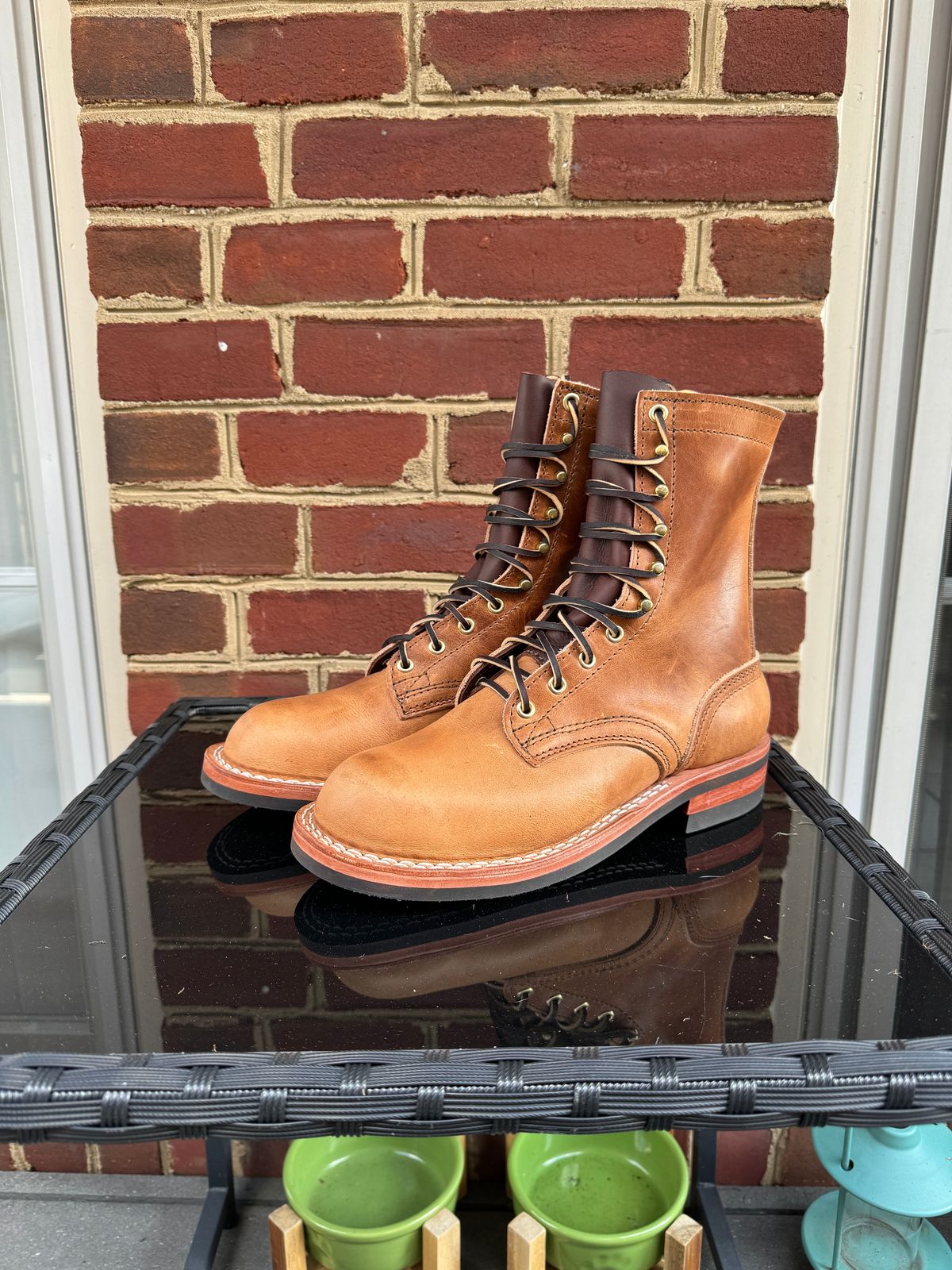 Photo by amcape on October 5, 2023 of the Nicks Officer in Horween Natural Dublin.